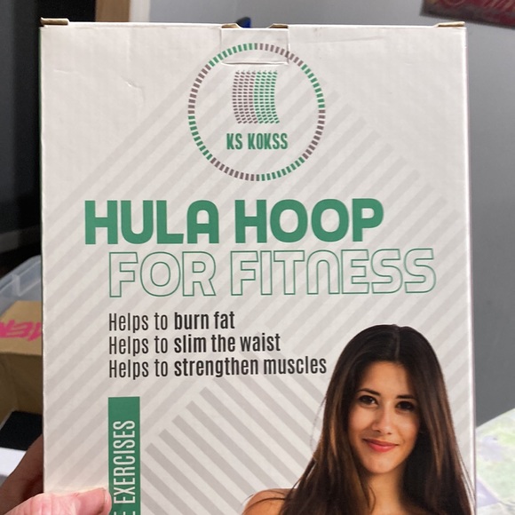 KS KOKSS Weighted Hula Hoop Fitness Hoops Core And Abs Work Out - Picture 6 of 7